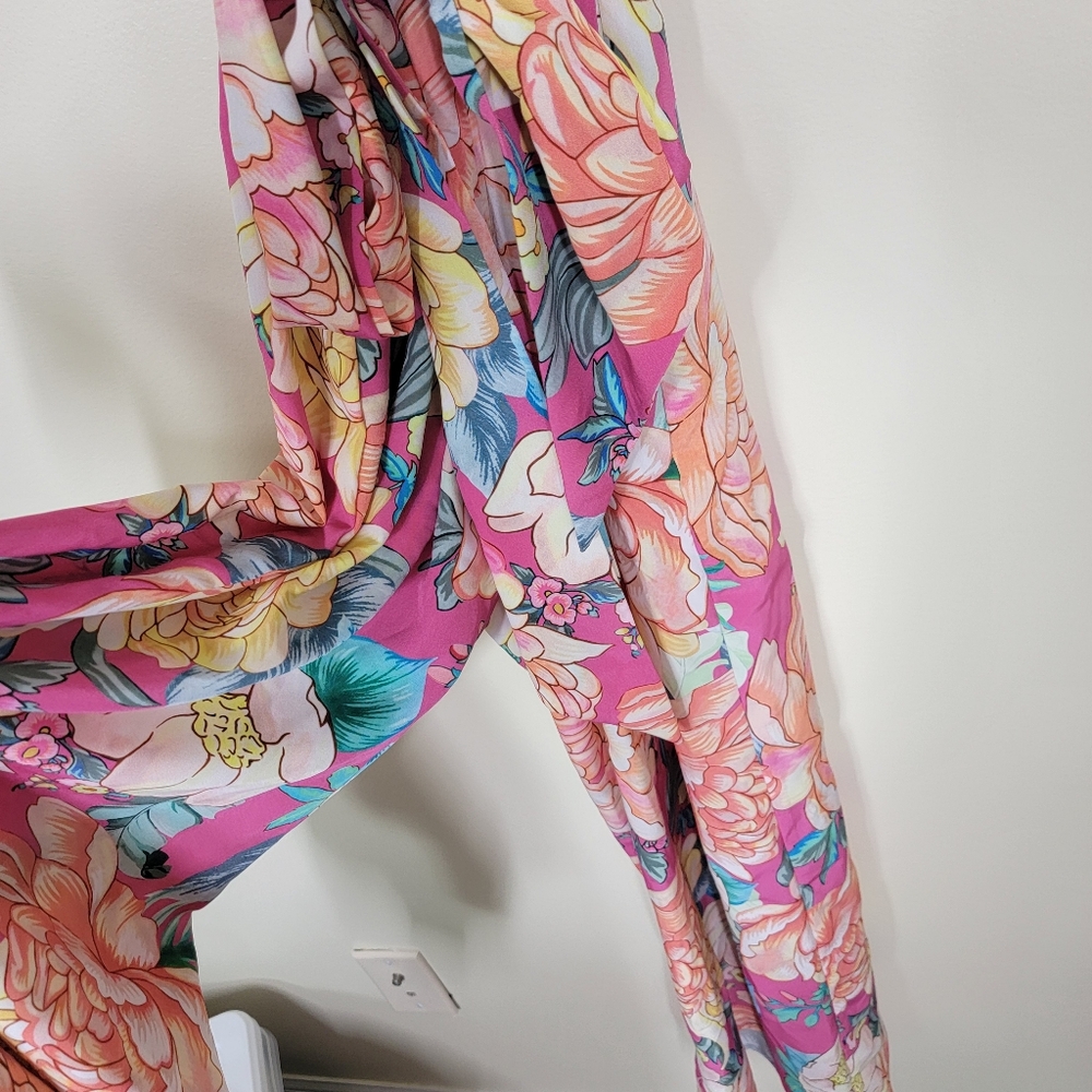 Farm Rio Eulalie Wide Leg Floral Jumpsuit For Anthropologie Size Small - Picture 5 of 7